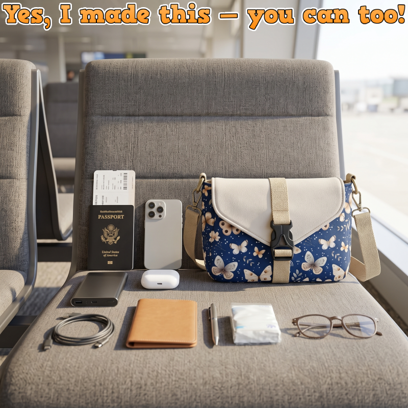 Buckle Crossbody Bag PDF Download Pattern (3 sizes included)