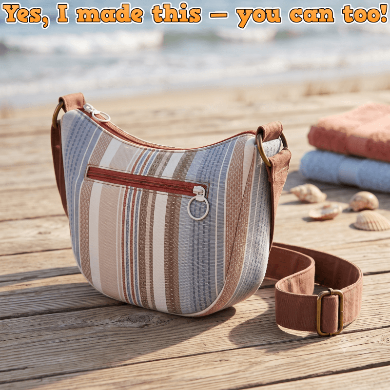 Front Pocket Crossbody Bag PDF Download Pattern (3 sizes included)