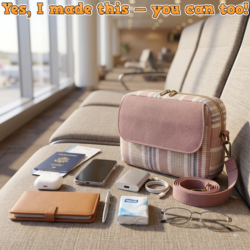 Flap-Pocket Crossbody Bag PDF Download Pattern (3 sizes included)