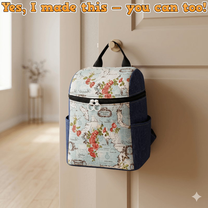 Open Top Backpack PDF Download Pattern (3 sizes included)