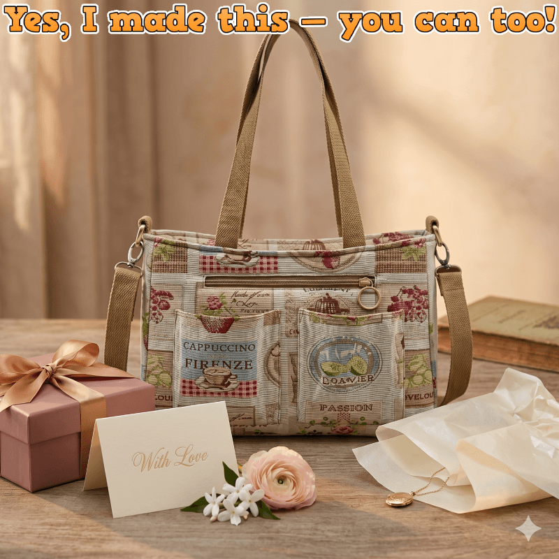Gusseted Tote Bag PDF Download Pattern (3 sizes included)