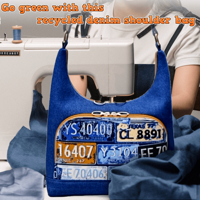 Denim Shoulder Bag PDF Download Pattern (3 sizes included)