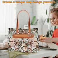 Zipper Divided Tote Bag PDF Download Pattern (3 sizes included)
