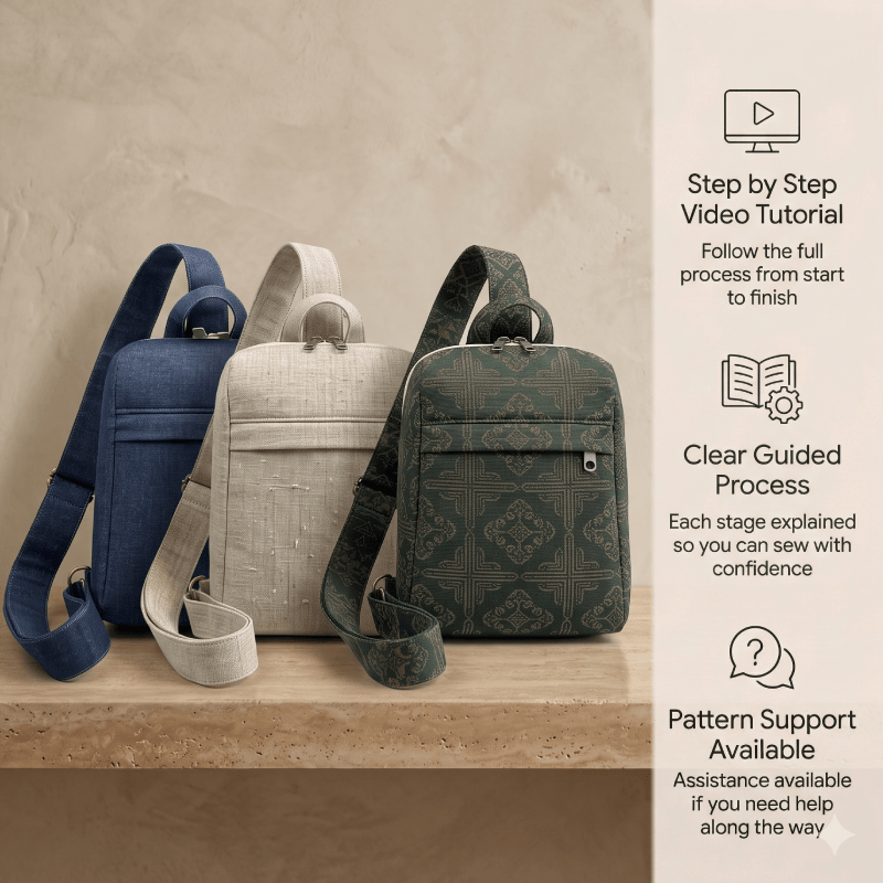 Denim Everyday Sling PDF Download Pattern (3 sizes included)