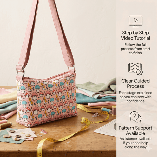 Dual-Zip Crossbody Bag PDF Download Pattern (3 sizes included)
