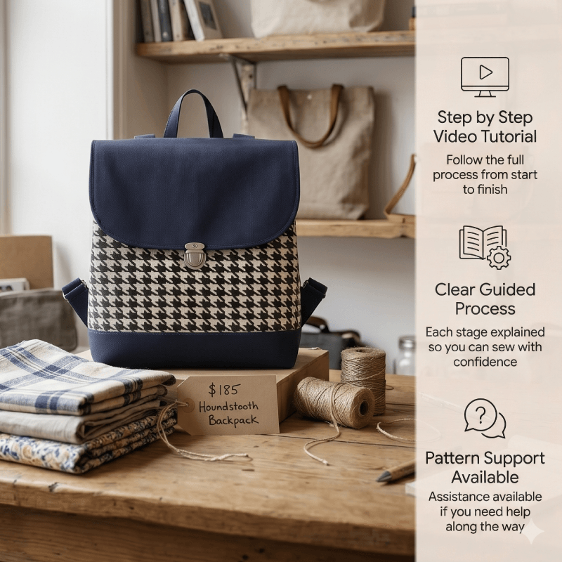 Lovely Backpack PDF Download Pattern (3 sizes included)