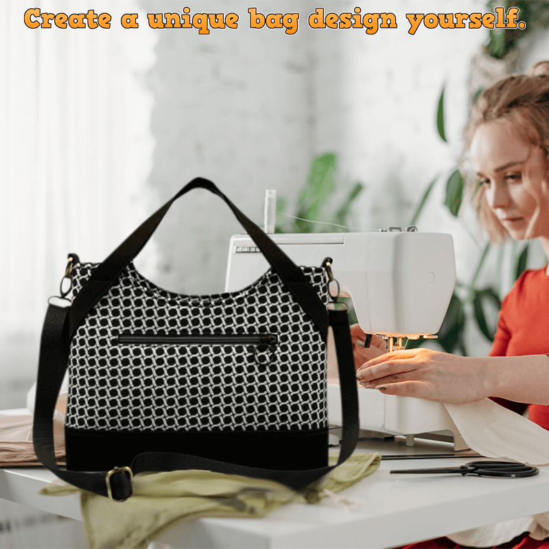 Zipper Shoulder Bag PDF Download Pattern  (3 sizes included)