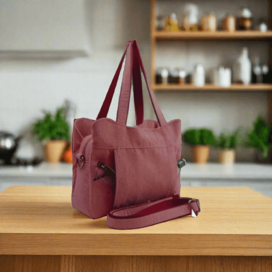 Multi-Pocket Zipper Tote Bag PDF Download Pattern (3 sizes included)