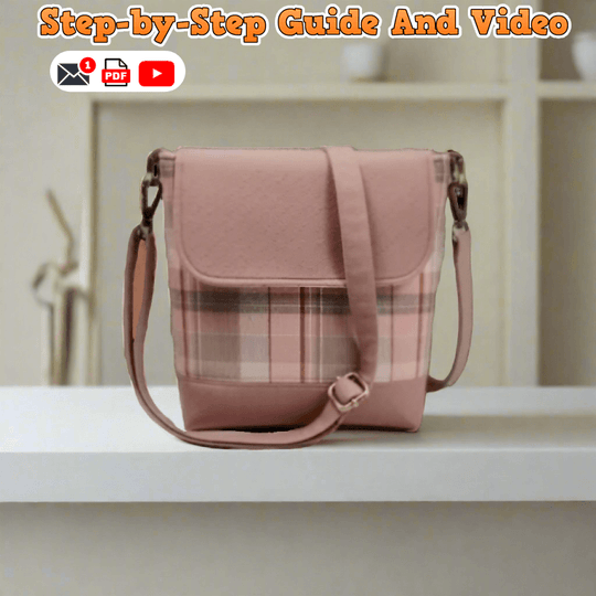 Square Flap Crossbody Bag PDF Download Pattern (3 sizes included)