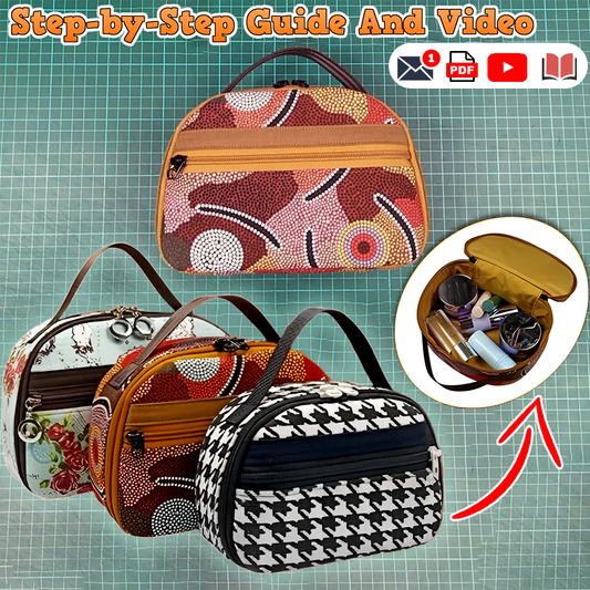 Useful Zipper Pouch PDF Download Pattern (3 sizes included)