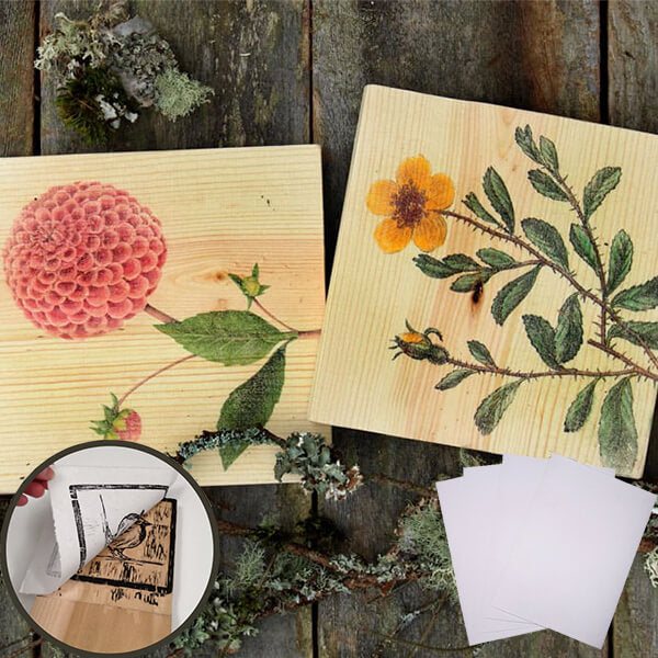 5 Pieces Wood Transfer Paper