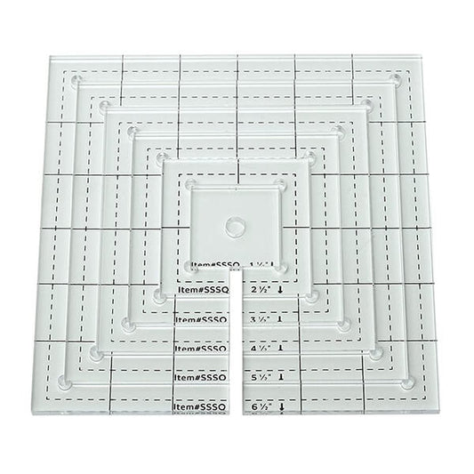 6 Pieces Square Quilting Template Set