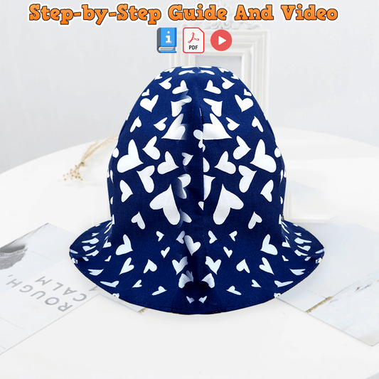 Reversible Tulip Hat PDF Download Pattern (4 sizes included)