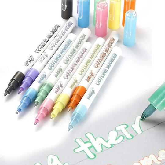 Outline Marker Set (8 Pens Per Set)