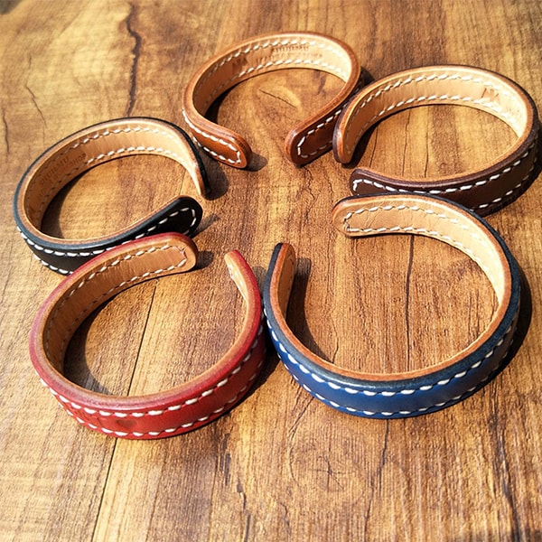 10 Pieces DIY Leather Bracelet Blanks
