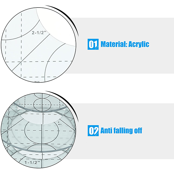 Circle Quilting Template Set (5 PCS)