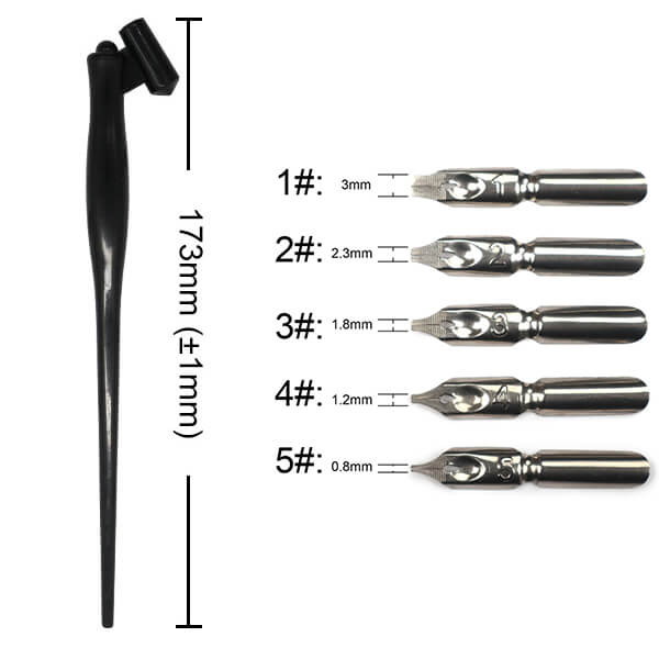 Oblique Calligraphy Dip Pen Set