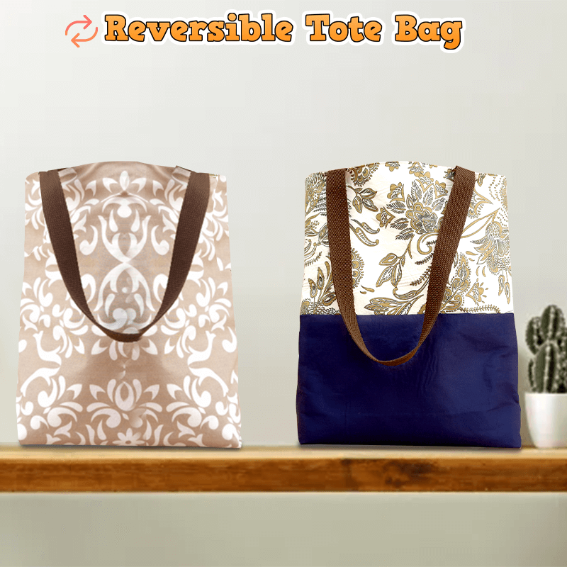 Reversible Tote Bag PDF Download Pattern (3 sizes included)