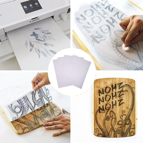 5 Pieces Wood Transfer Paper