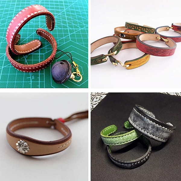 10 Pieces DIY Leather Bracelet Blanks