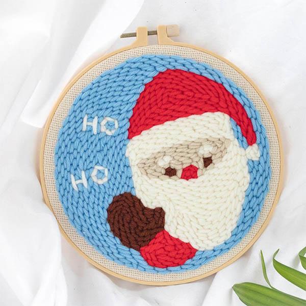DIY Christmas Embroidery Punch Kit