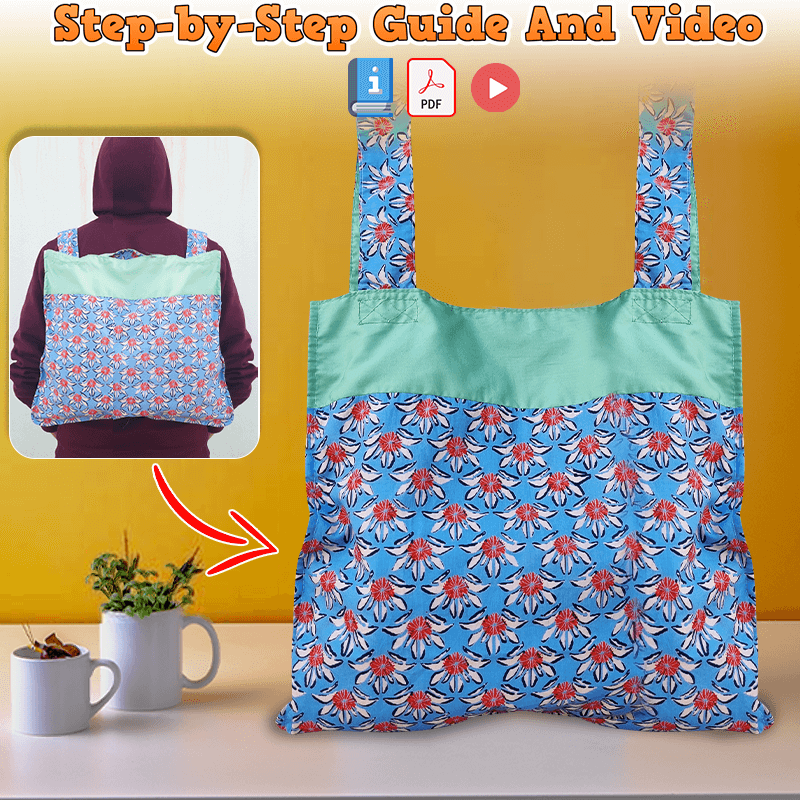 2 In 1 Shopping Bag PDF Download Pattern (3 sizes included)