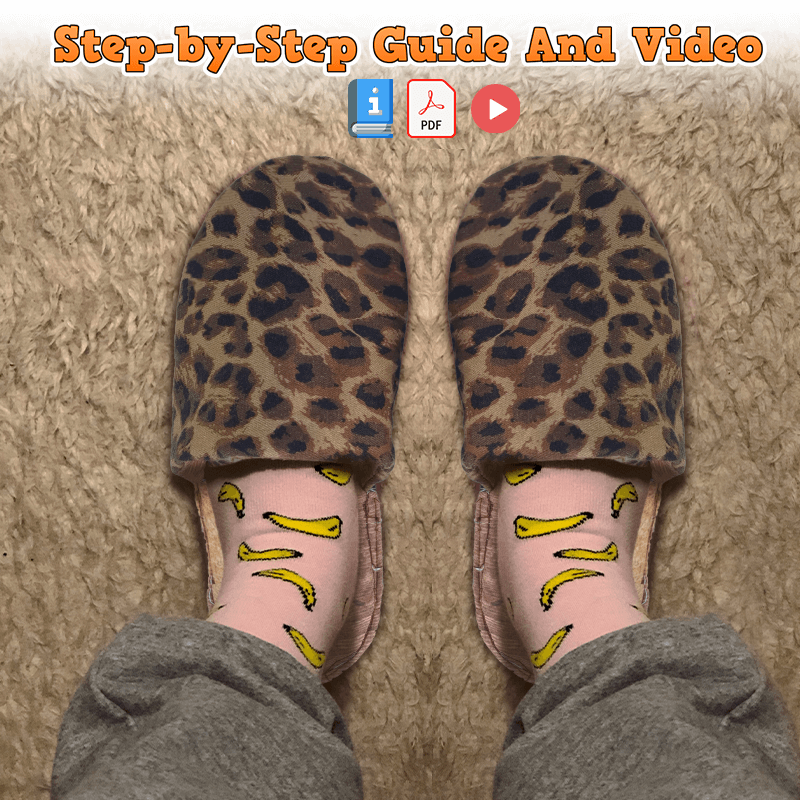 DIY Cozy Slippers: Pattern Drawing, Written Instructions , and Video Tutorial