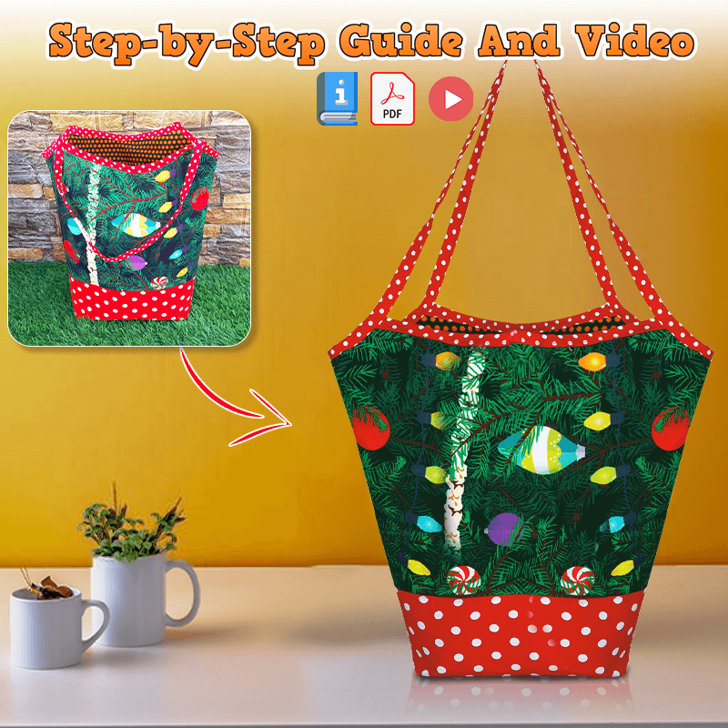 Reversible Eco Bag PDF Download Pattern (3 sizes included)
