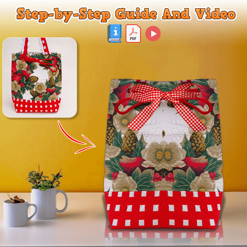 Lovely Gift Bag PDF Download Pattern (3 sizes included)