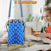 Drawstring Sling Bag PDF Download Pattern (3 sizes included)