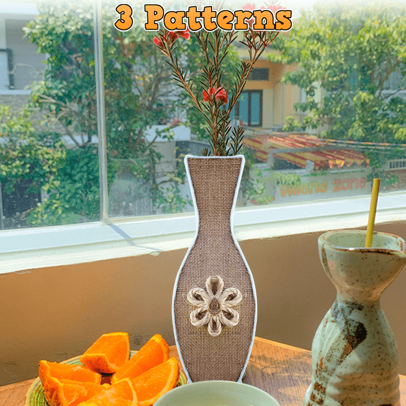 Jute Floral Vase PDF Download Pattern (3 sizes included)