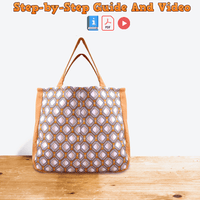 Cute Drawstring Bag PDF Download Pattern (3 sizes included)