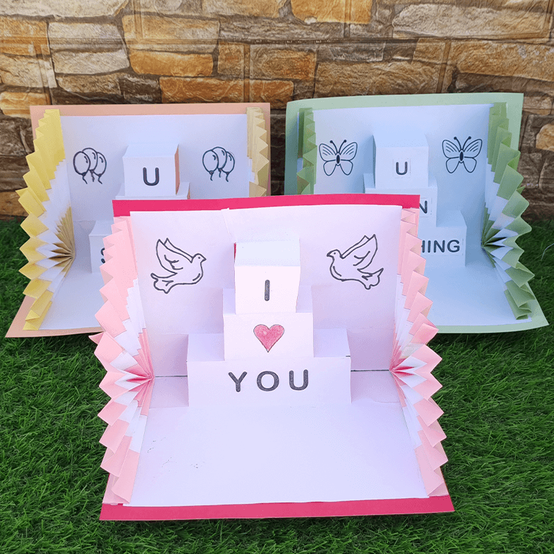 DIY Pop-Up Greeting Card PDF Download Pattern